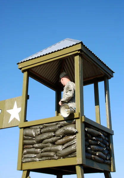 Militärt fängelsevakt — Stockfoto