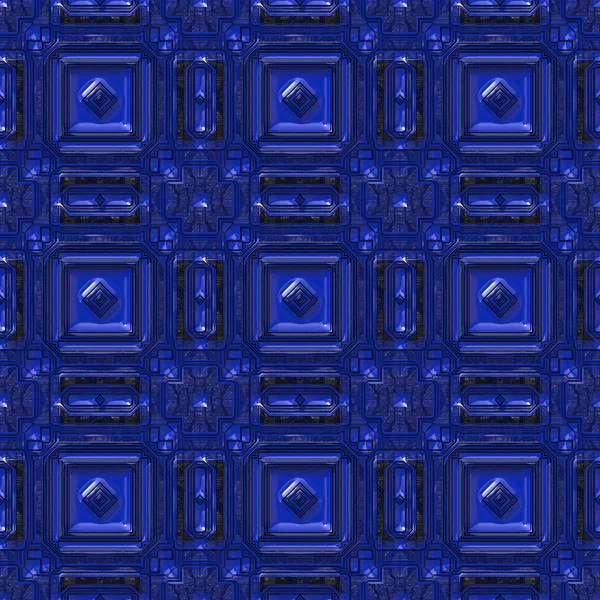 Blaue Keramikfliese — Stockfoto