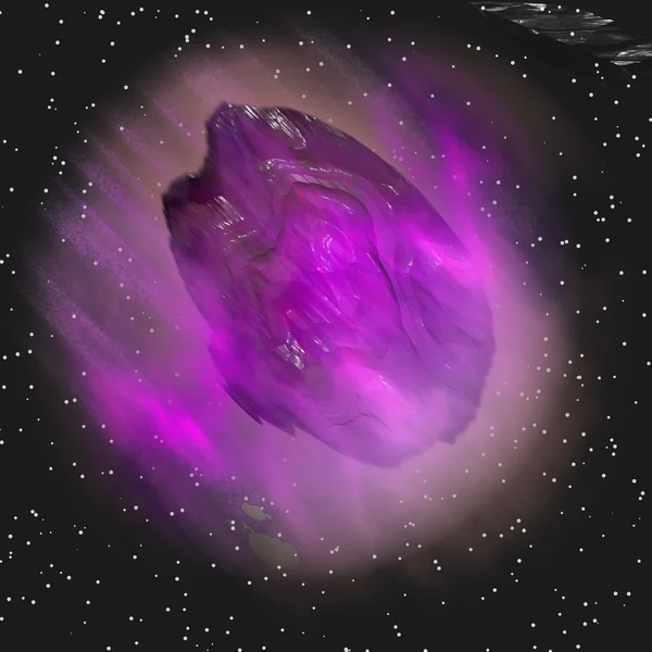 Purple meteor — Stock fotografie