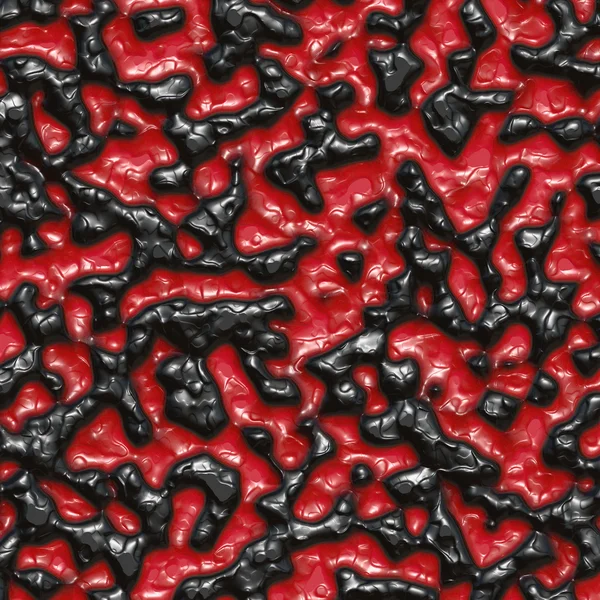 赤と黒のワックスを溶融炉 — ストック写真