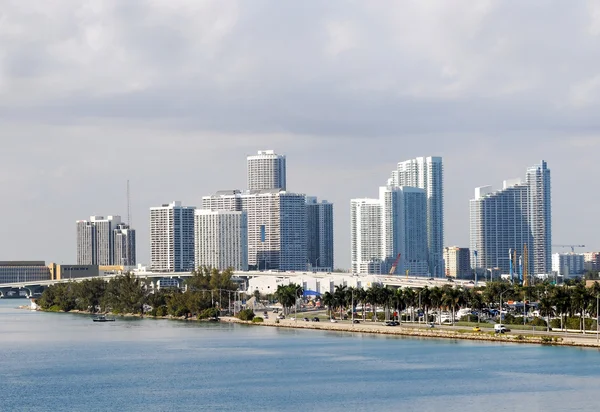 Miamis skyline - Stock-foto