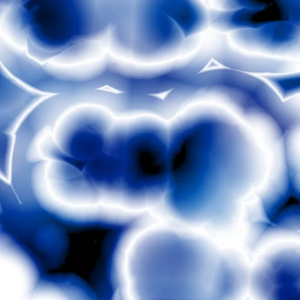 Синие техно-нейроны — стоковое фото