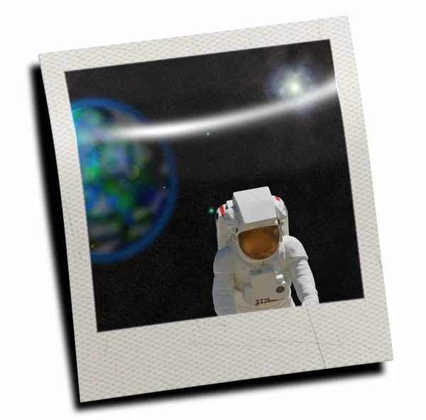 Снимок космического человека — стоковое фото
