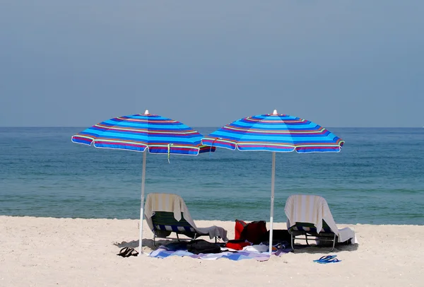 Plaj Sandalyeleri — Stok fotoğraf