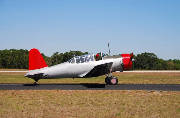 Side view of wartime airplane — Stock Photo, Image