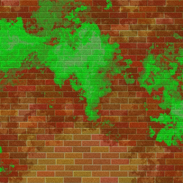 Old brick wall painted — Stock Photo, Image