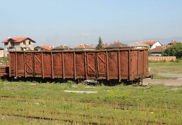 Abandonado vagón de ferrocarril — Foto de Stock