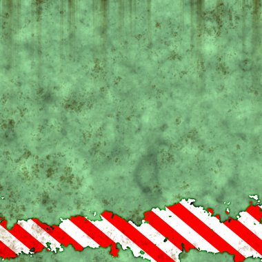 eski yeşil paslı garaj kapısı