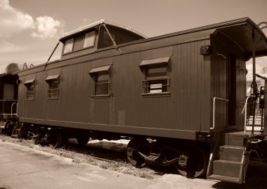 Caboose car clipart