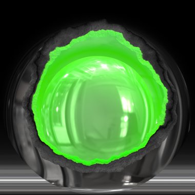 Green Nuclear Core clipart