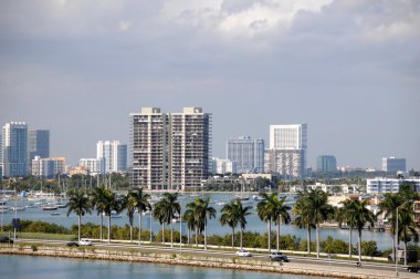 Miami, florida havadan görünümü
