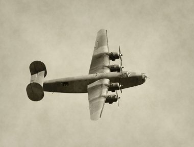 World War II era bomber clipart