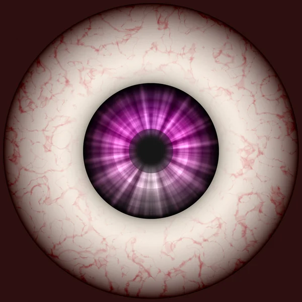 Illustrazione del bulbo oculare — Foto Stock