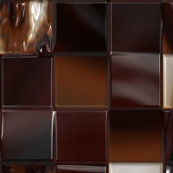 Weiße und dunkle Schokolade — Stockfoto