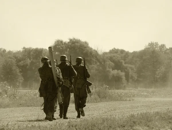 Τρεις στρατιώτες — Φωτογραφία Αρχείου