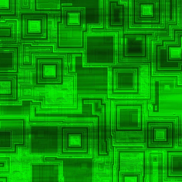 녹색 첨단 기술 회로 — 스톡 사진
