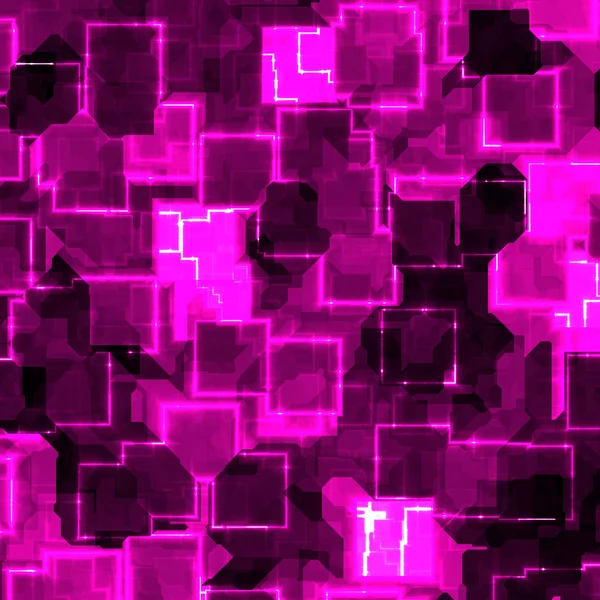 Background from glowing purple squares — Stock Photo, Image