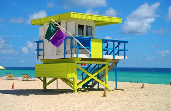Miami beach ratownik stacji — Zdjęcie stockowe