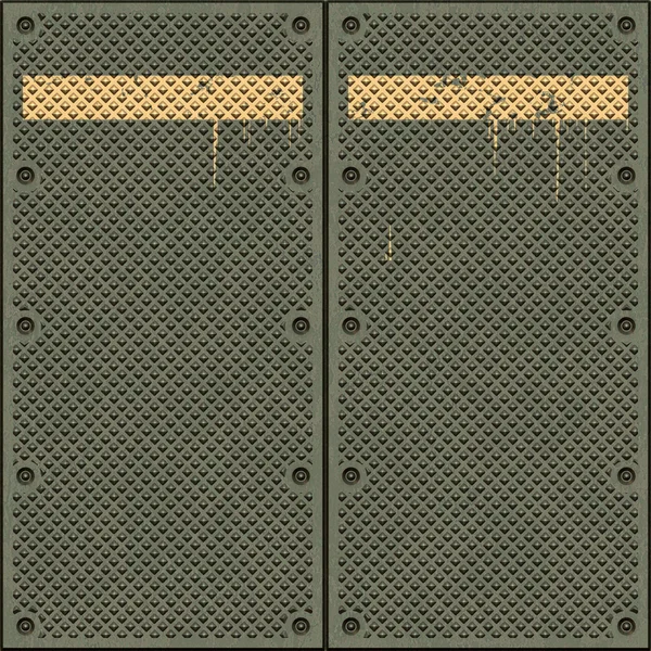 Metallic doors — Stock Photo, Image