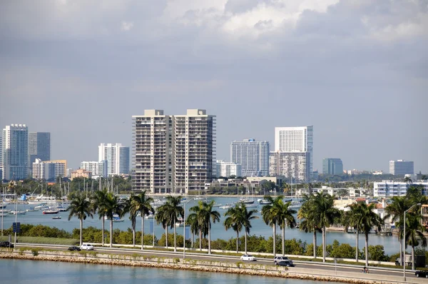 Vista aérea de Miami, Flórida — Fotografia de Stock