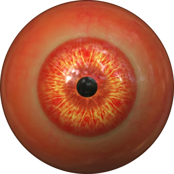Un globe oculaire rouge — Photo