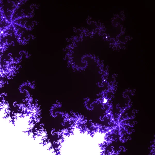 Formas fractais azuis — Fotografia de Stock