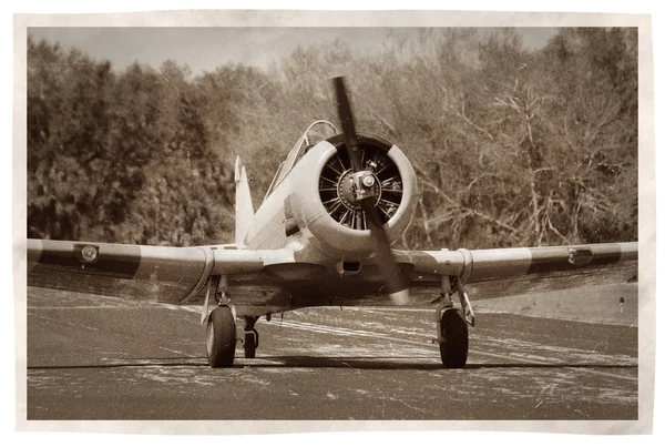Vintage propeller vliegtuig — Stockfoto