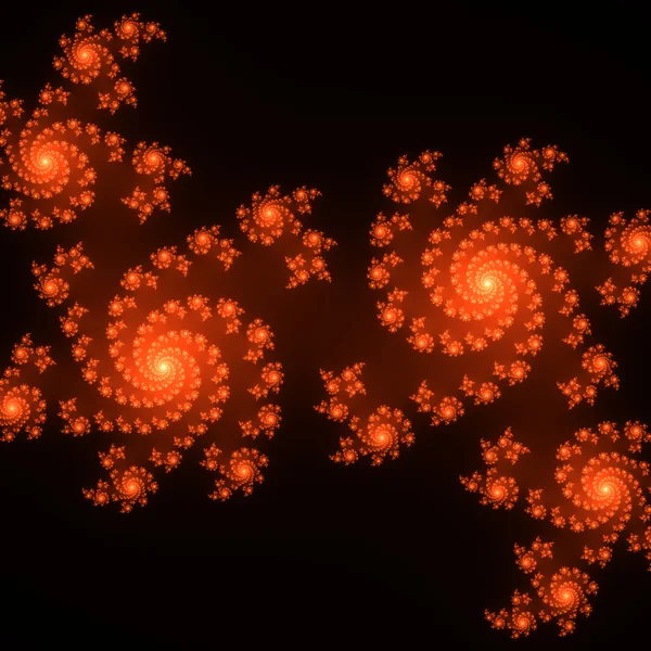 Formes fractales rouges — Photo