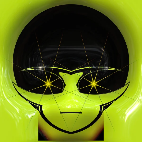 एलियन चेहरा — स्टॉक फोटो, इमेज