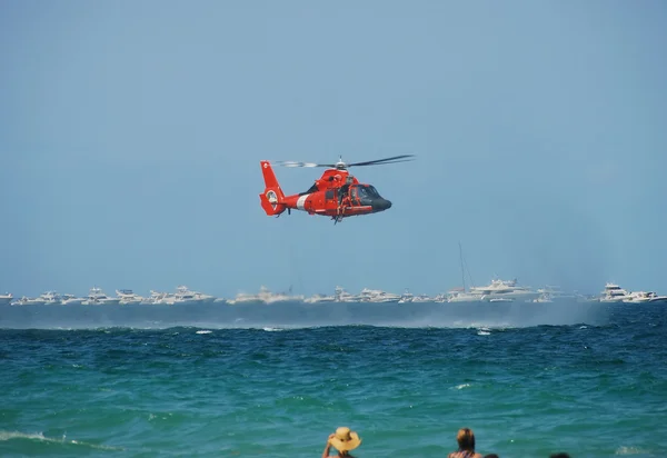 Coast Guard helicopter — Stock Photo, Image