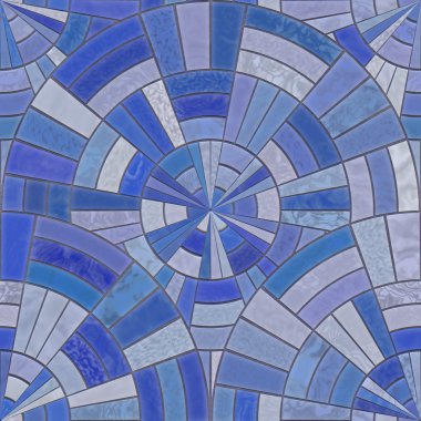 Blue tiles clipart