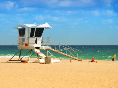 Miami Beach lifeguard station clipart