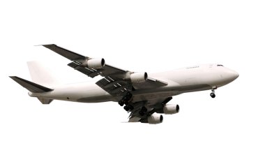 Jumbo jet airplane clipart