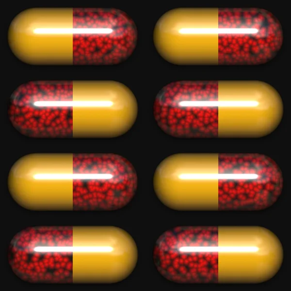 Pillole per il primo piano — Foto Stock