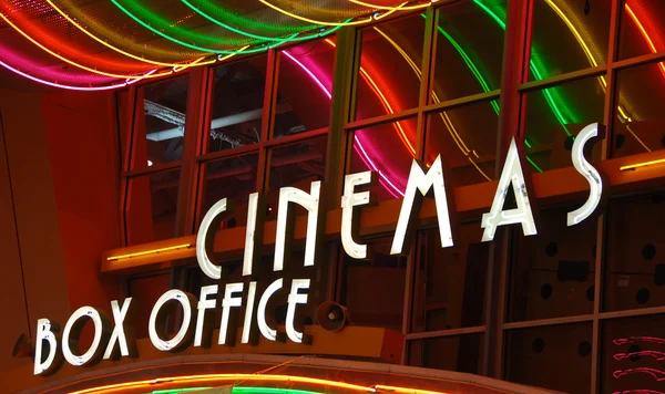 Cinema neon sign — Stock Photo, Image