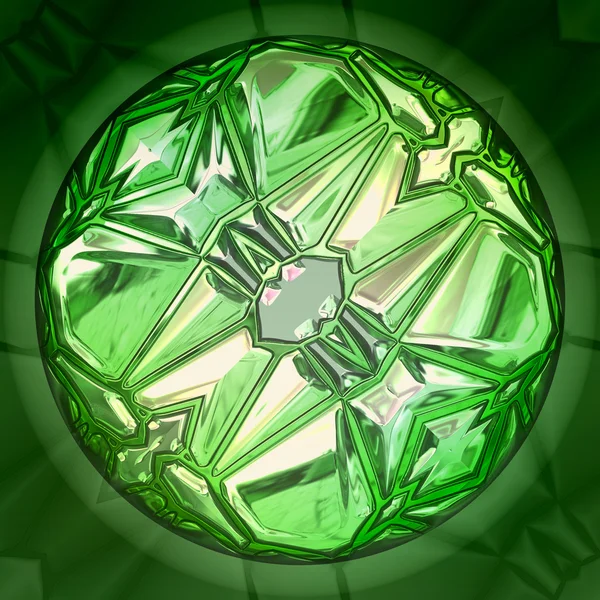 녹색 보석 돌 — 스톡 사진