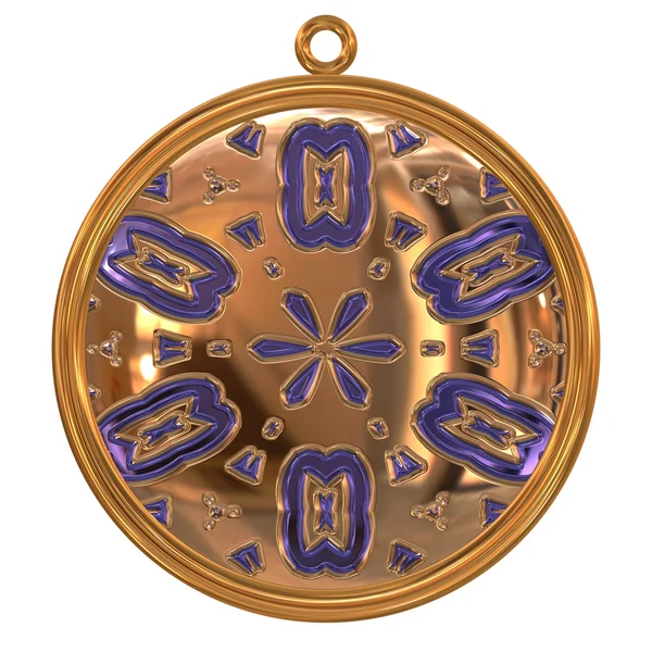 Golden pendant — Stock Photo, Image