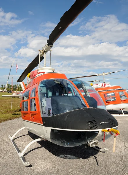 Vista frontal do helicóptero — Fotografia de Stock
