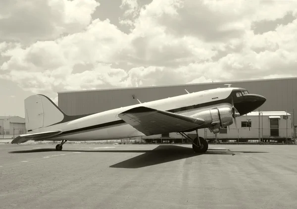 Old turboprop airplane — Stock Photo, Image