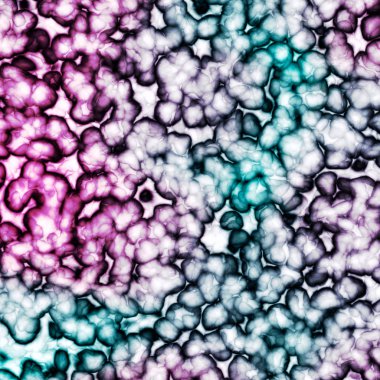 Organic cells under microscope clipart
