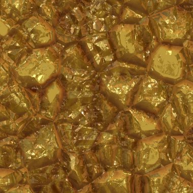 Shiny golden rock clipart