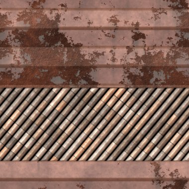 eski paslı metal