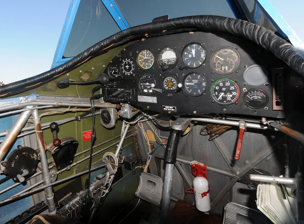 Kokpit samolotu — Zdjęcie stockowe