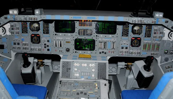 Space shuttle cockpit — Stock Photo, Image