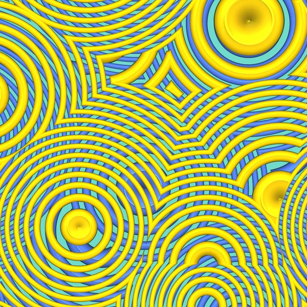 Plastic yellow circles — Stock Photo, Image