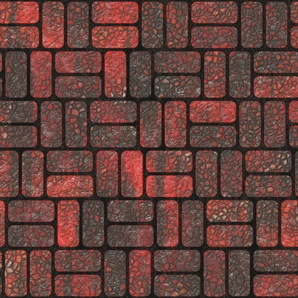 Vecchia pavimentazione in mattoni — Foto Stock