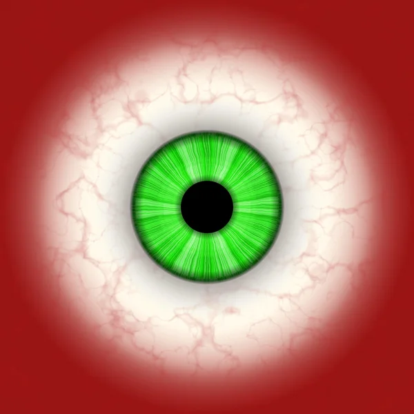Primo piano del bulbo oculare — Foto Stock
