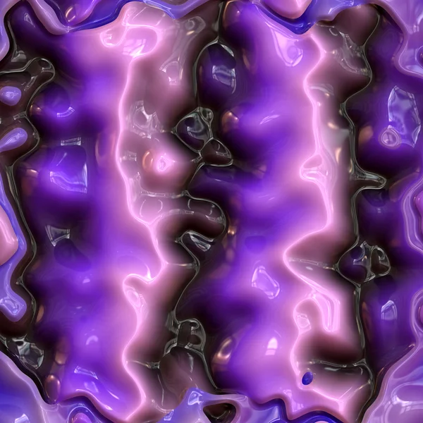 Melting purple plastic — Stock Photo, Image