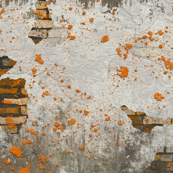 Vecchio muro danneggiato — Foto Stock