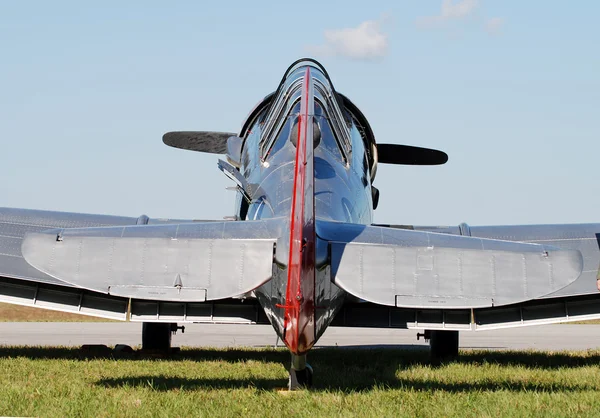 Eski fioghter uçak — Stok fotoğraf
